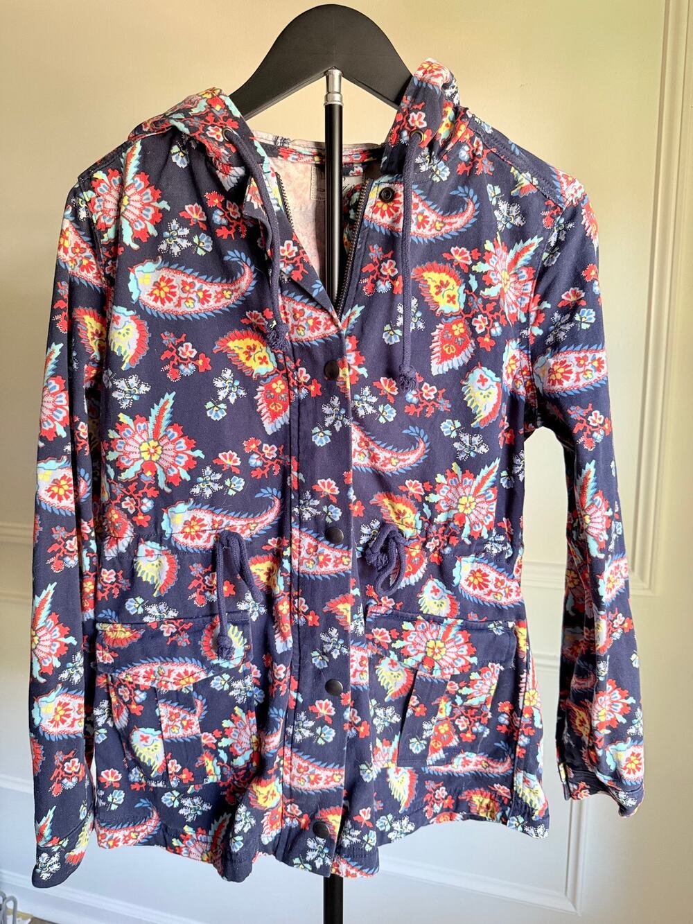 Levi’s Floral Paisley Hooded Utility Jacket Women’s XS